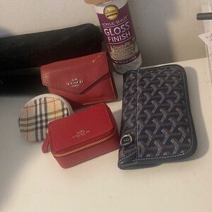 4ct. Coach compact case and more